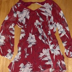 Floral chiffon dress